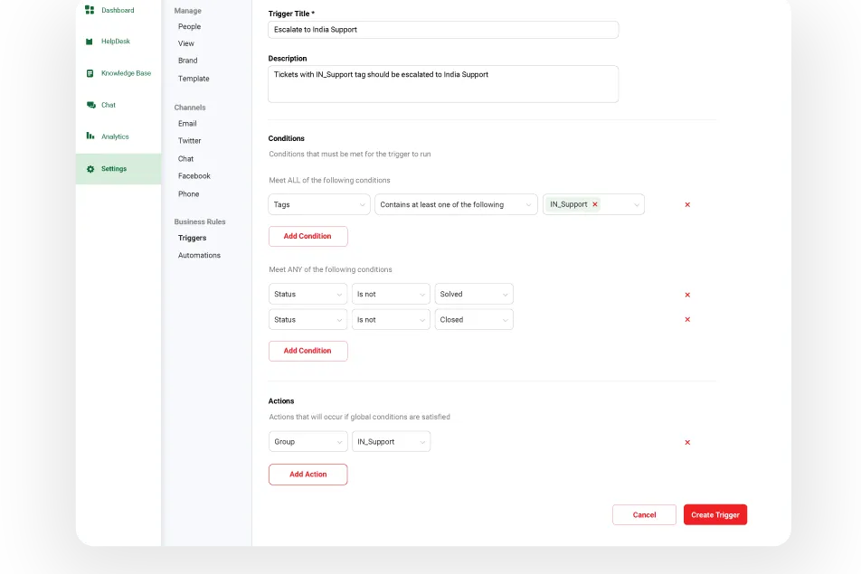 Event Based Triggers