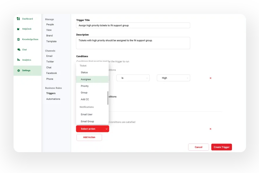 Auto Ticket & Chat Assignment