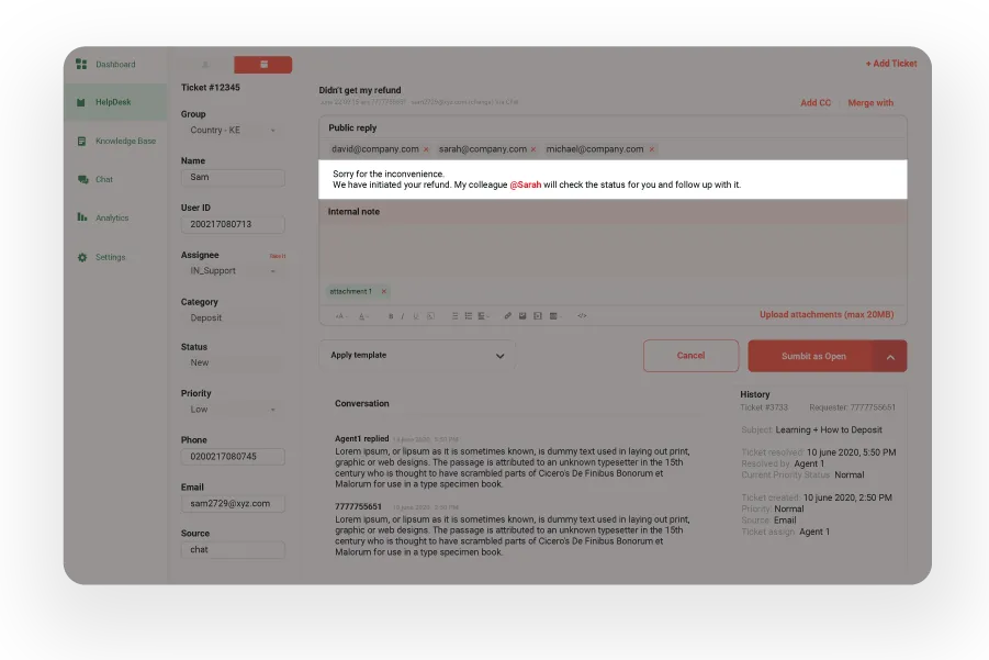 @Mention for Attention